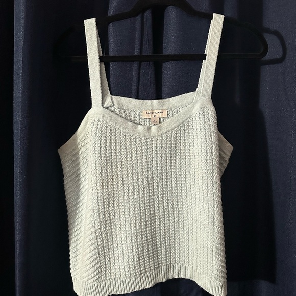 Sandy Liang Tops - Sandy Liang Target Collab Baby Blue knit Tank Top